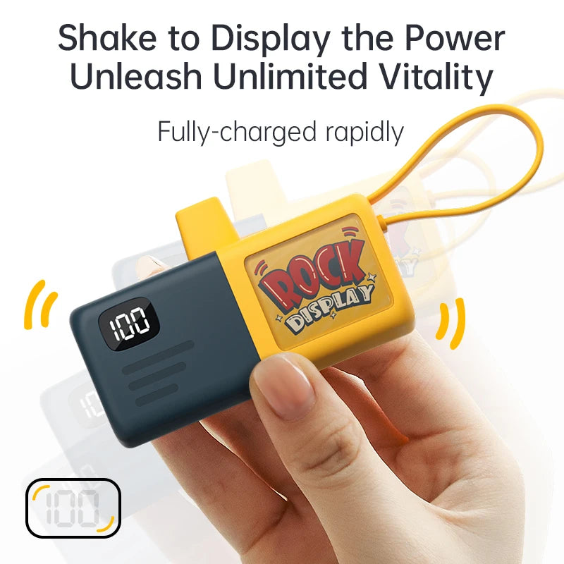 KUULAA Mini Power Bank 5000mAh – Fast Charging & Ultra-Portable.