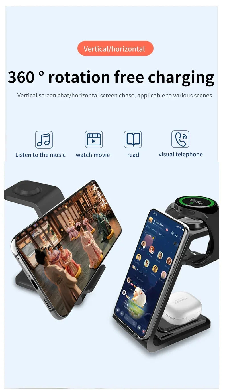 Tricharge Pro Compact 30W Fast Wireless Charger