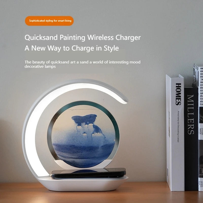 ArtGlow 3-in-1 Wireless Charger Lamp