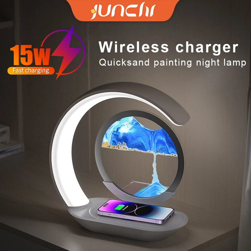 ArtGlow 3-in-1 Wireless Charger Lamp