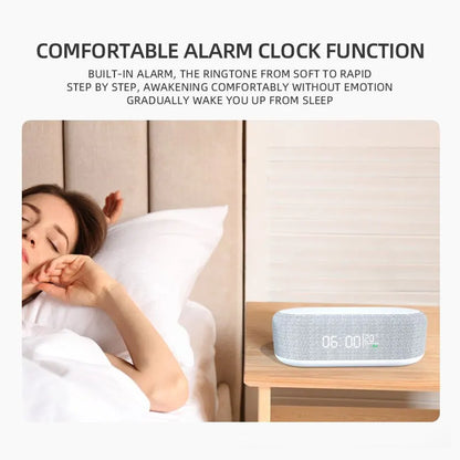 Wireless Charging Dock Station with Alarm Clock & Night Light